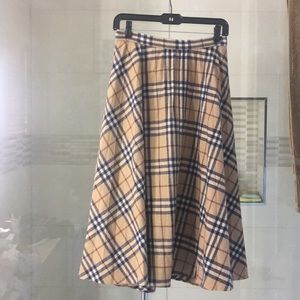 Parsons Place wool plaid skirt